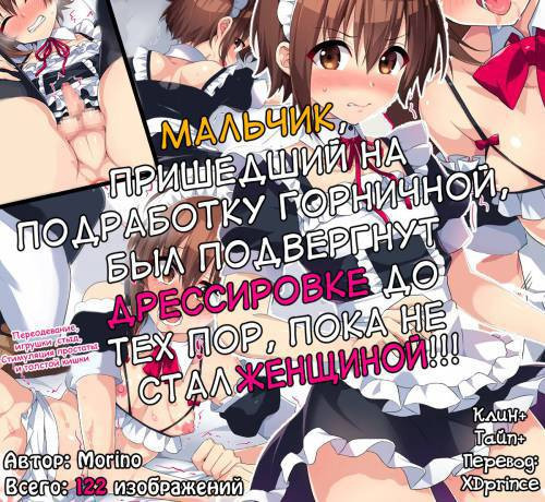 Maid no Beit Boshuu ni Kita Otokonoko ga Choukyou Sarete Mesuochi Suru Made / Мальчик, пришедший на подработку горничной, был подвергнут дрессировке до тех по пока не стал женщиной!!!